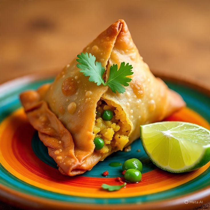 Matar Paneer Samosa