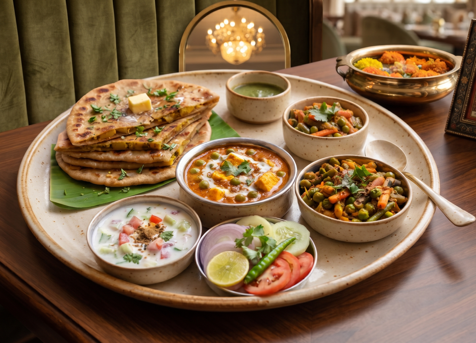 Aalo Paratha Thali