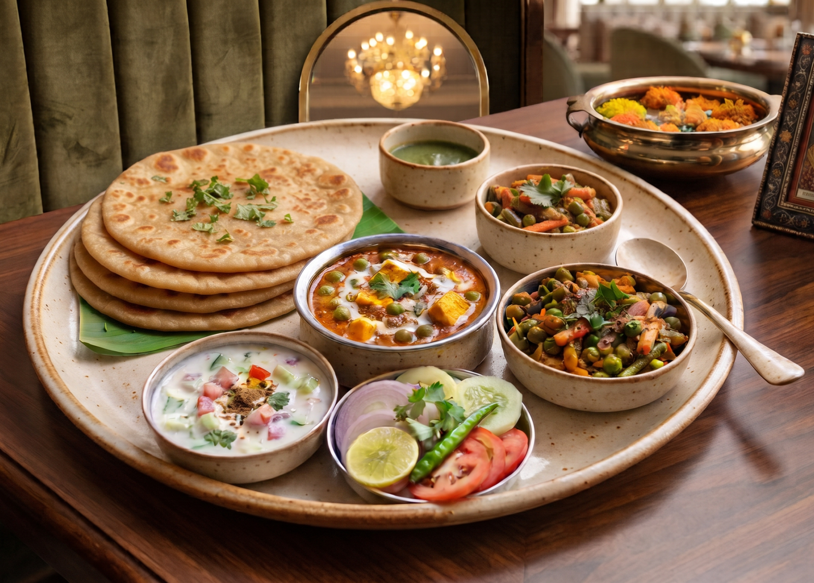 Normal Paratha Thali